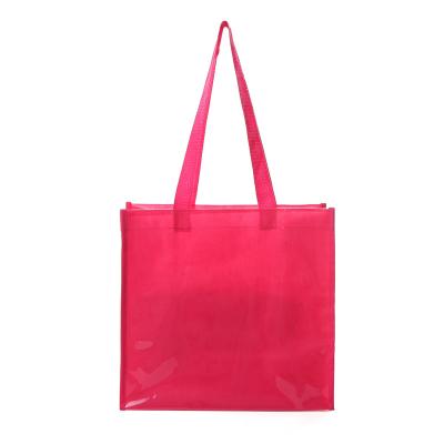 China Durable Clear PVC With PPNW Lining Reusable Shopping Bag for sale