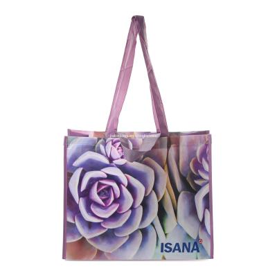 China Reclycled Laminated RPET Woven Shopping Bag for sale