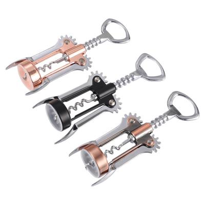 China Laser Print Long Lasting Stocked Zinc Alloy Corkscrew Wine Key Chain Opener for sale