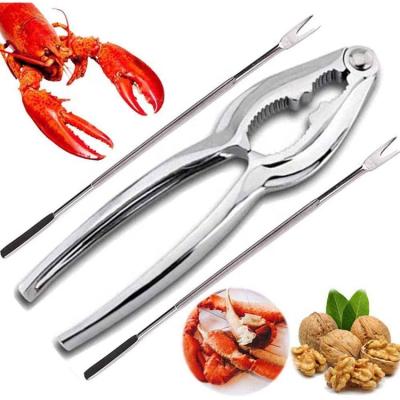 China Sustainable Lobster Crackers & Picks Stainless Steel Lobster Shellers Crab Leg Crackers Walnut Clip Nut Crackers (NUTCK+PICK) for sale