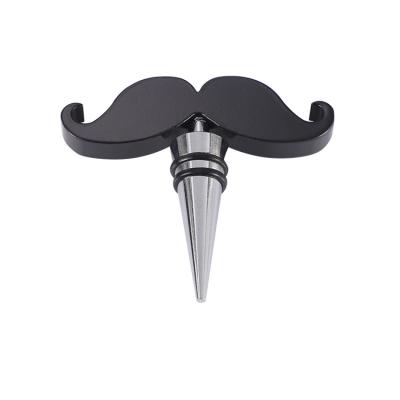 China Viable good quality mustache shape wine bottle stopper for home kitchen for sale