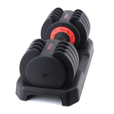 China 2022 New Design Zhejiang Best Selling Best Selling PU Rubber Covered Weight Dumbbell Adjustable Dumbbell Set For Fitness for sale