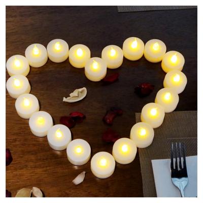 China Wholesale Wedding Flameless LED Tealight Decorative Flickering Flameless Tea Light Battery Operated Candle from Mini Plastic for sale