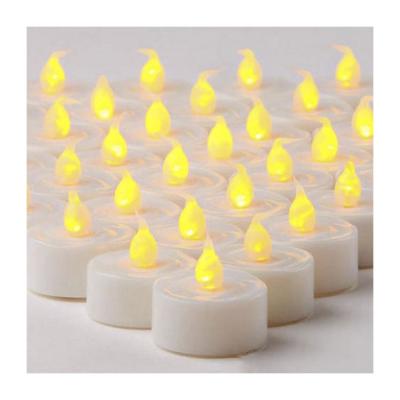 China White Battery Operated Led Tea Light Tea Light Candles Mini Blink Prayer Birthday Party Smooth Reusable Christmas Decorations for sale