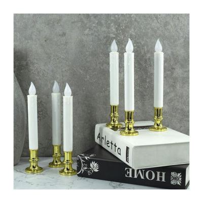 China Battery Operated Flameless Flickering Warm White LED Window Flameless Candles for sale