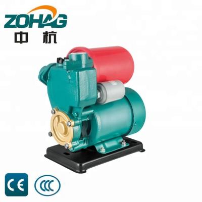 China Single family homes hot and cold water self-priming electric pump with automatic pressure tank pump for sale