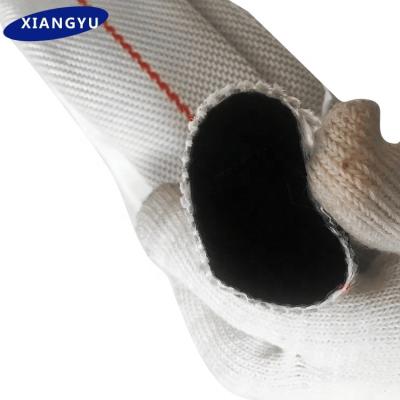 China Firefighting china manufacturer delivery industrial single jacket rubber Angus 2 canvas 2.5 3 4 5inch used fire fighting hose with coupling for sale