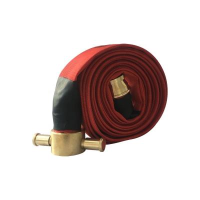 China Canvas Type Fire Fighting Rubber Fire Hose Construction for sale