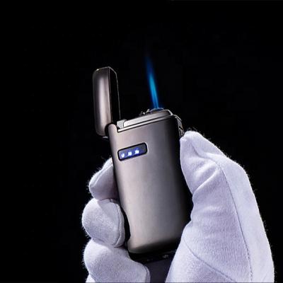 China USB Rechargeable Dual Arc Gas Lighter YN Electric Arc Lighter Gas Electricity Cigarette Lighter Dual Function Torch 2 in 1 for sale