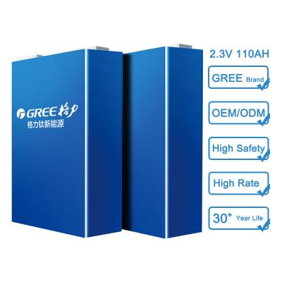 China Storage System Wholesale Yinlong 2.3v 110ah Square Lithium Ion Batteries Prismatic Battery Cells Lto Battery For Power Storage System for sale