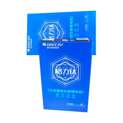 China Storage Ev Lto System Lithium Battery Solar Cell Making Custom Yinglong 2.3v 110ah Lto Battery Bank Prismatic Package for sale