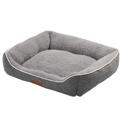 China Factory Direct Selling Rectangular Travel Bed Dog Beds For Dogs And Cats Hot Selling Rectangular Pet Bed for sale