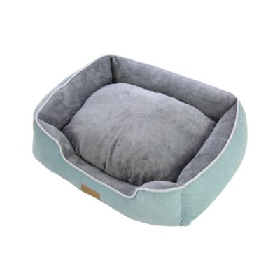 China Wholesale Ultra Soft Rectangle Pet Bed Washable Dog Bed Travel Dog Bed for sale