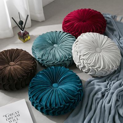 China Luxury Round Seat Cushion Viable Tiles Manufacturer Home Decor Living Room CS Accept Customized Logo 2 Pcs 5 Colors for sale