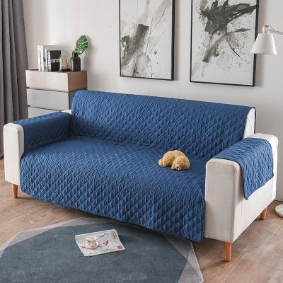 China CLASSIC Water Resistant Furniture Protector Washable Couch Cover Non Slip Elastic Straps Quilted Sofa Covers for sale