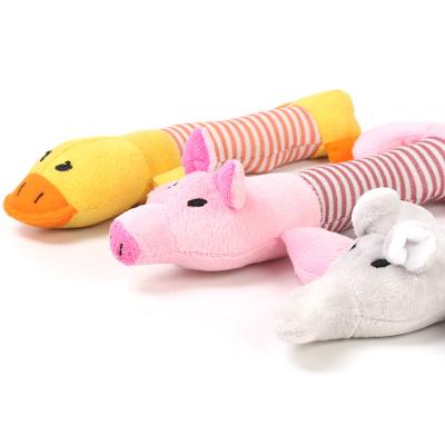 China Dog Cat Funny Fleece Elephant Duck Pig Plush Toys Longevity Plush Toys For Dog for sale