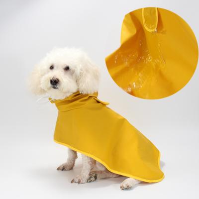 China New Arrived Viable Waterproof Pu Outdoor Dog Raincoat Large Dog Raincoat For Dog for sale