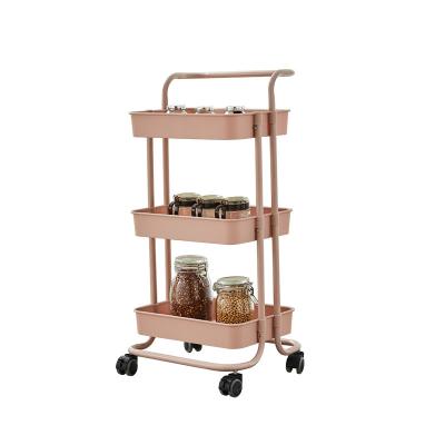 China Furniture Kitchen Cart And Home Kitchen Trolley With Storage Bin for sale