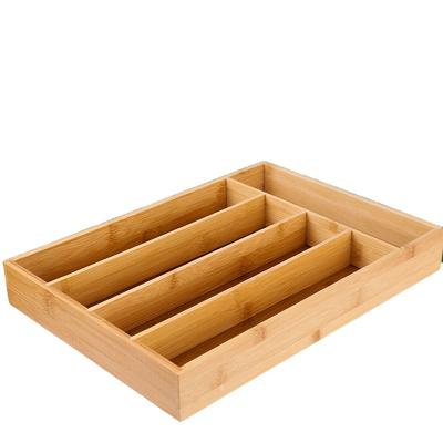 China Bamboo Drawer Cutlery Tray Bamboo Organizer for sale