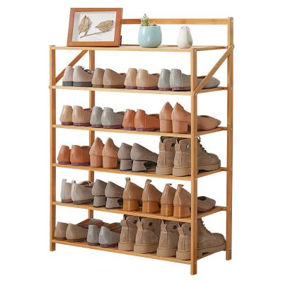 China Other Multiple Features Folding Bamboo Shoe Bench Racks Standing Shoe Shelves Racks for sale