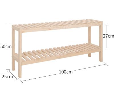 China Natural Solid Wood Display Shelf Solid Wood Storage For Plant Or Kids Book Shelves for sale