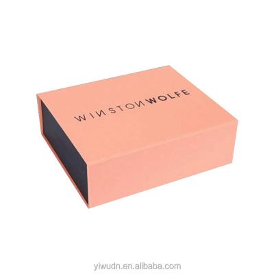 China Recyclable Customized Pink Skin Care Gift Box With Embedded Foam For Mask Nail Polish And Wig for sale