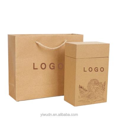 China Best Recyclable Home Fashion Kraft Gift Box With Removable Lid For Tea And Coffee for sale