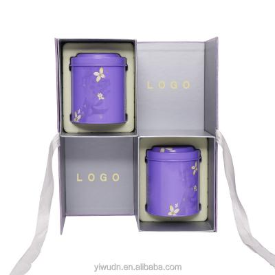 China Luxury Recycled Materials Reasonable Price Gift Boxes With Ribbon Closure For Tea Leaf And Coffee for sale