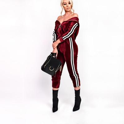 China High Quality Antibacterial Velvet Antibacterial Suits For Women Latest Tracksuit Suit for sale