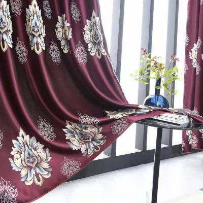 China Wholesale Luxury Cortina Ready Made Blackout Designs Living Room Embroidered Window Curtain for sale