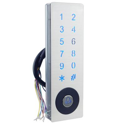 China Thin Metal Waterproof / Waterproof IP67 Waterproof RFID Access Control Support Wiegand Input Output for sale