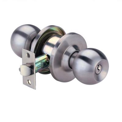 China High security door lockset 587 ET/BK/PS knob hotel/home/school/office cylinder lock for sale