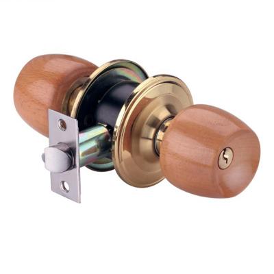 China Hotel/Home/School/Office Cylindrical Lockset Door Handle Lockset ET/BK/PS Knob Turn Push Use Interior Door Locks for sale