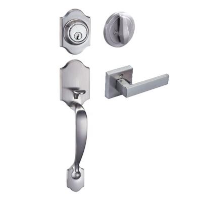 China Hotel/Home/School/Office Zinc Alloy Glass Sliding Door Lock Mortise Lock Door Handle Lock for sale