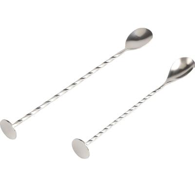 China Sustainable Stainless Steel Cocktail Bar Mixing Spoon for sale