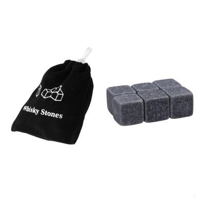 China 6PCS Viable Natural Whiskey Ice Stone For Gift Wine Wine Whiskey Stone Chiller Set for sale