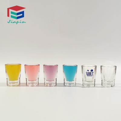 China 1.9oz Shot Glass Unbreakable Plastic Wine Cups Bar Plastic Clear Mug for sale