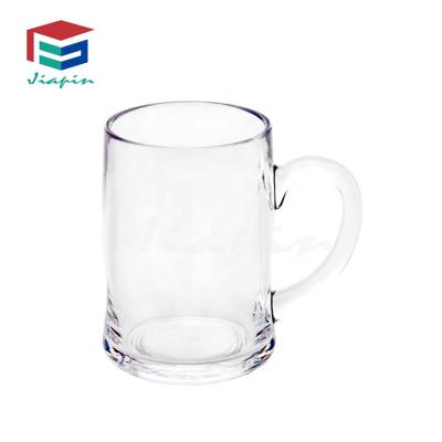 China Unbreakable Crystal Popular Plastic Beer Glass Mug Juice Mug Millk Tea Mug for sale