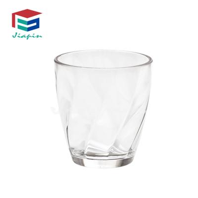 China Modern Round 280ml Tumblers Whiskey Glass Plastic Short Drinking Water Tumbler for sale