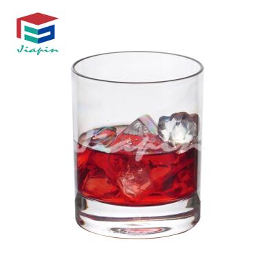 China Eco-friendly Plastic Old-fashioned Whiskey Straight Glass Tumbler 10oz Tumbler Drinking Mugs for sale