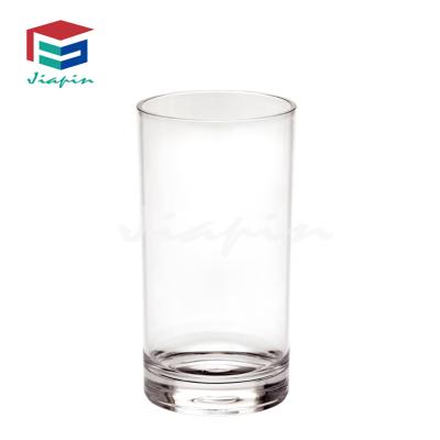 China Modern Unbreakable Clear Plastic High Straight Ball 8oz Glass Water Tumbler With Low Price for sale