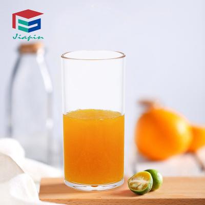 China 330ml Modern Unbreakable Plastic Glass Water Tumbler Juice Cup Hill Ball Straight Tumbler for sale