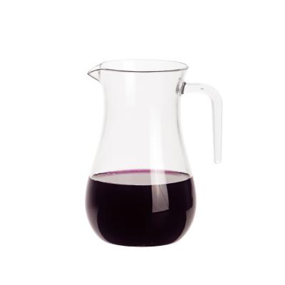 China Unbreakable Crystal Clear Plastic Beverage Decanter Pitcher Wine Testing Jar 600ml for sale