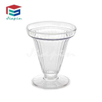 China 200ml Viable Crystal Clear Plastic Dessert Drink Cup Ice Cream Serving Pudding Cup With Low Price for sale