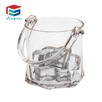 China Sustainable Plastic Beer Pail Acrylic Ice Bucket For Bar Restaurant Beach for sale