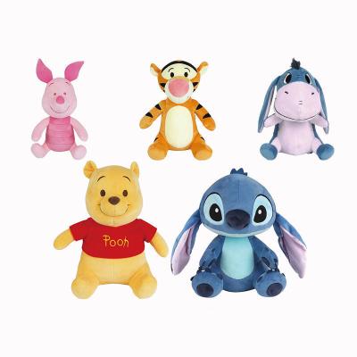 China Custom Purple Piglet Disney Plush Doll Student School Bags Hanging Bag Key Chain Stitch 13CM Winnie the Pooh for sale