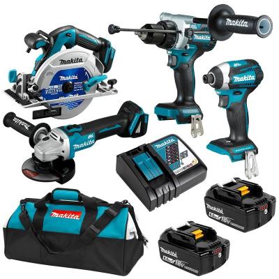 China Makita Hot Selling Electric Circular Saw Tool Kit with 18V Makita DHS680 Lithium Battery Portable Woodworking Makita Power Saw Set Kits for sale