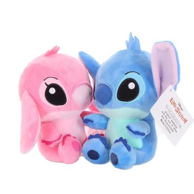 China Cute Gift 20cm Lilo and Stitch Couple Models Cartoon Stuffed Plush Dolls Anime Plush Baby Toys Pendant Toys Kawaii Kids Birthday Gift for sale