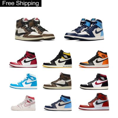 China Free Shipping Nike Air Jordan Sneaker 1 Low Cost Chinese Basketball Shoes Factory Direct Supply For Men Nike Shoes for sale