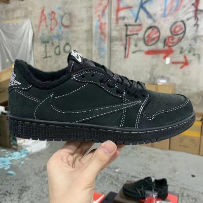 China Hot Selling Sneakers LowTop Nike Basketball Shoes Nike Men Black White Color Nike Brand Air Jordan 1 Style Sneaker 2021 Retro Sports Shoes for sale